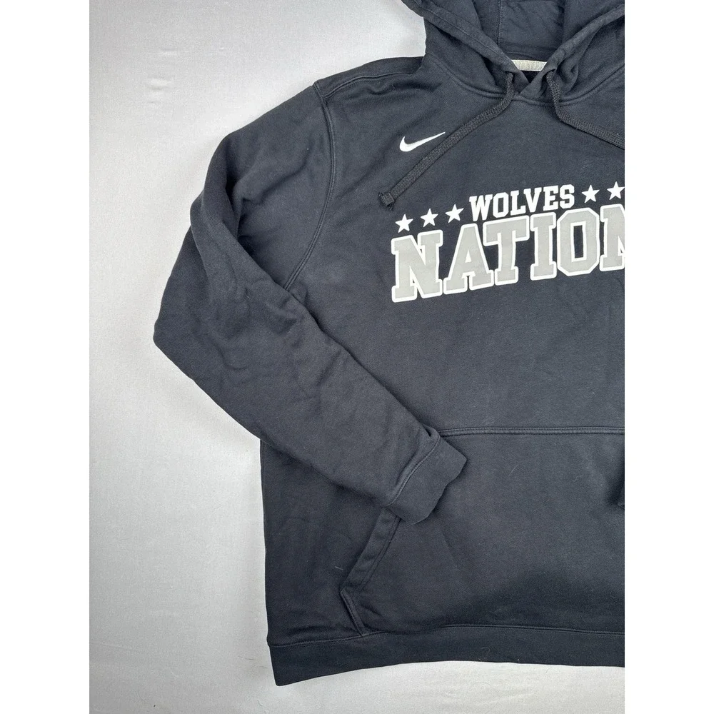 Nike Minnesota Timberwolves Wolves Nation Pullover Hoodie Black Size XL NBA